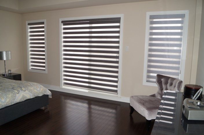 Dual shades for the bedroom
